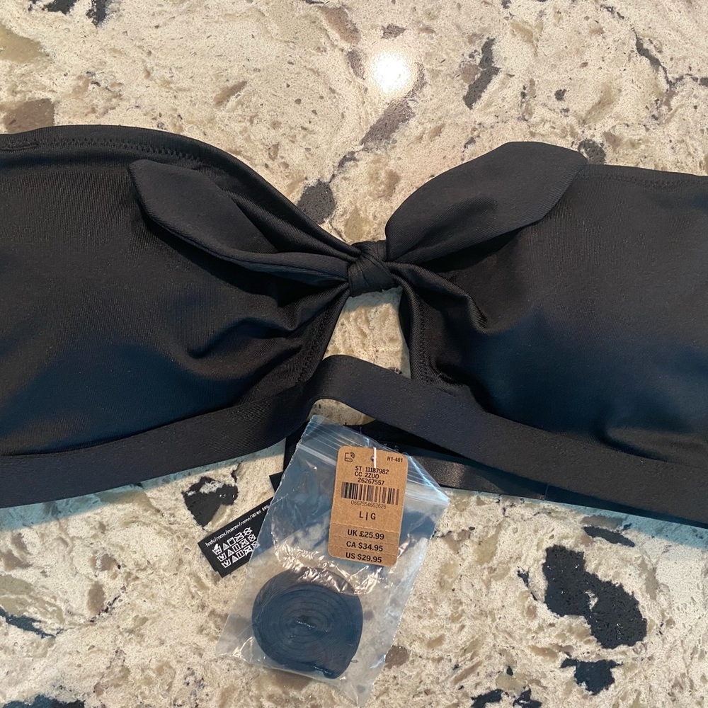 Victoria’s Secret PINK knot front bandeau swim top